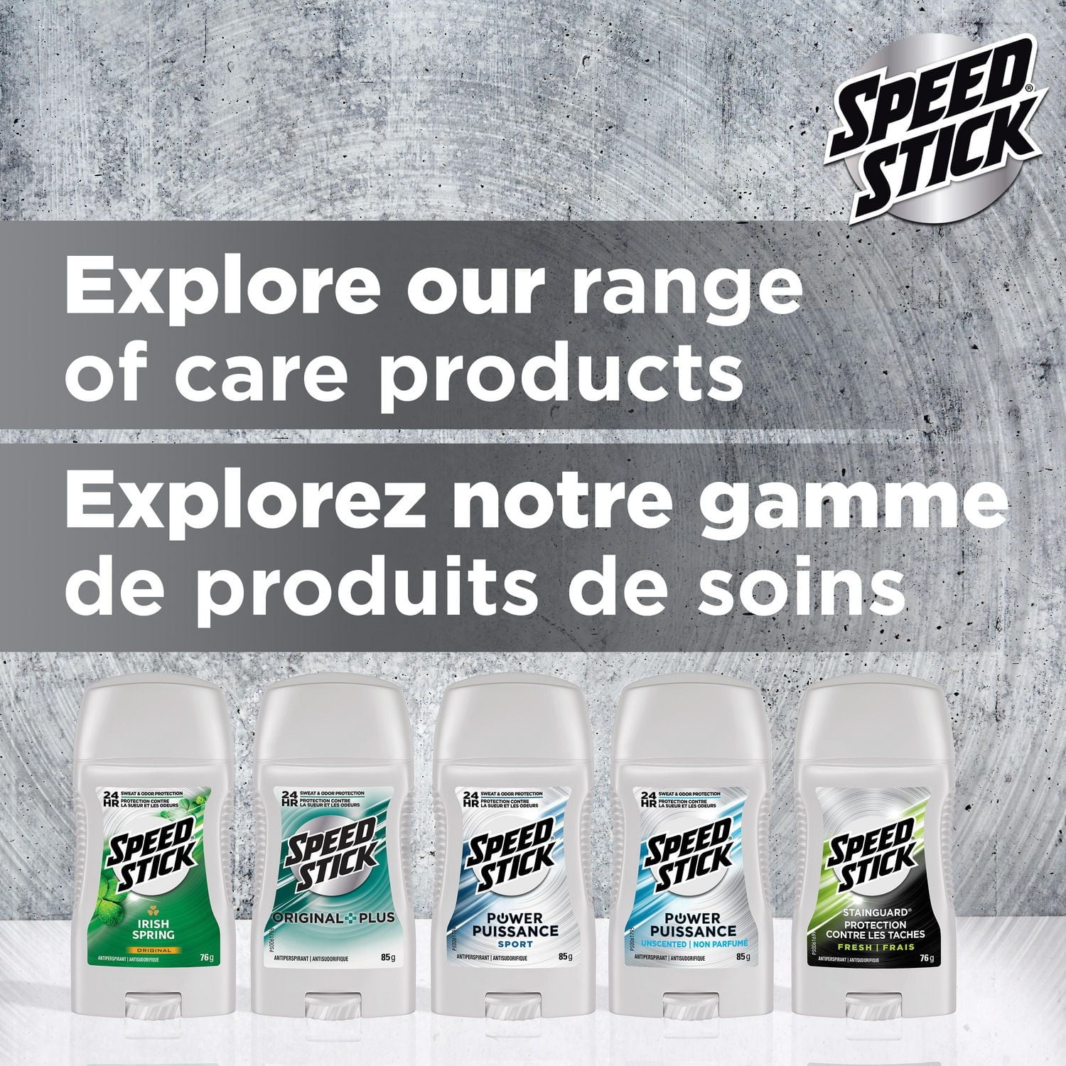 Speed Stick Antiperspirant Deodorant For Men, Irish Spring Scent, 2.7 oz, 76 g