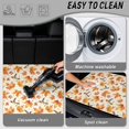 thumbnail image 5 of Qpednta Cargo Liner 29"x39" Pumpkin Hummingbird Trunk Mat All Weather, Premium Polyester Non-Slip Sand Mud Water Resistant Rear Trunk Protector Fits Sedan SUV Truck All Weather, 5 of 7