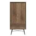 thumbnail image 6 of 5 Drawer Dresser, Wooden Tall Bedroom Dresser with Stabilizing Feet, Modern Chest of Drawers, Durable Surface Storage Cabinet Furniture for Living Room Entry Hallway Furniture, Brown, 6 of 10