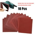 thumbnail image 2 of 10 Pcs 110x100mm Abrasive Sanding Paper Flocking Sand Paper 60-1000Grit Polisher, 2 of 7