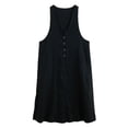 thumbnail image 5 of Sngxgn Women Long Tank Tops Ankle Length Maxi Dress Bodycon Sleeveless Racerback(Black,L), 5 of 5
