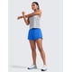 thumbnail image 3 of Pantalones cortos para correr CRZ YOGA de doble capa 2 en 1 para mujer, 3 of 4