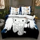 thumbnail image 3 of Juego de cama de Hello Kittys, ropa de cama de 2 piezas, 135x200cm, con estampado 3D de dibujos animados de Anime, Kuromi Melody Girl, 3 of 4