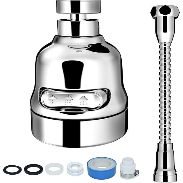 Innovador rociador de grifo para fregadero de cocina, cabezal de grifo de cocina giratorio de 360° antisalpicaduras que ahorra agua, ideal para fregaderos de cocina y grifos de baño (diseño