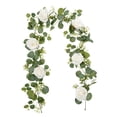 thumbnail image 1 of Guirnalda de flores artificiales colgantes, enredadera floral, decoración de boda, multifuncional Blanco, 1 of 8