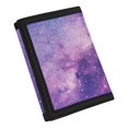 thumbnail image 2 of POLERO Purple Galaxy Starry Pattern Children's Wallet for Travel, Polyester Trifold Card Wallet with Wear-Resistant Slim Kids Trifold Wallet, 2 of 5