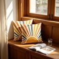 thumbnail image 5 of PiGOGI Set of 2 Bohemian Sun Print Throw Pillow Covers Geometric Decorative Cushion Cases, 5 of 6
