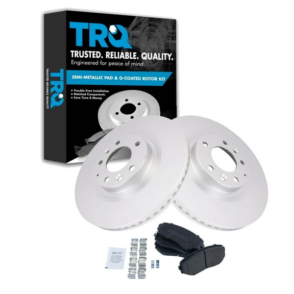 TRQ Front Brake Pads & Rotor Kit Fits Select 2007-2015 Mazda CX-9