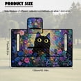 thumbnail image 7 of FKELYI Golf Cart Seat Cover with Pockets for Storage Black Cat Flower Print Foldable Design Golf Cart Seat Towel Blanket for EZGO Yamaha Club Cars, Quilted Padding, 7 of 7