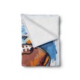 thumbnail image 2 of Sports Soft Flannel Fleece Blanket, Diamond Shape Rugby Ball Sketch with Colorful Doodles Professional Equipment League, Cozy Plush for Indoor and Outdoor Use, 70" x 90", Multicolor, by Ambesonne, 2 of 6