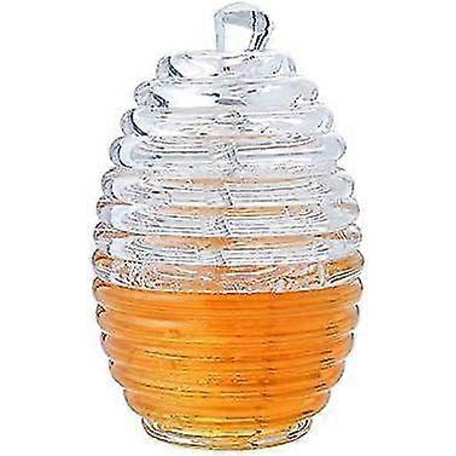 265ml Classic Honey Jar Bee Jar Safe Honey Dispenser with Spoon, Perfect for Storing and Dispensing Honey