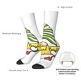 thumbnail image 4 of Haiem Christmas Gnomes Pattern Crew Socks – Soft & Durable Moisture-wicking Socks, Stay-Up Fit for Business, Work, and Casual Wear Size 5-11, 4 of 6