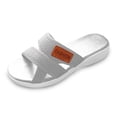 thumbnail image 2 of EliteGoogv Womens Fabric Flip Flops Outdoor Beach Slippers For Women Summer Casual Comfort Sandals Shoes Footwear Grey US:9.5, 2 of 8