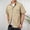 Khaki, variant on Shirt Jacket for Men Summer Casual Short Sleeve Button Down Collared Relaxed Fit Lightweight Work Shirts