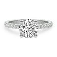 thumbnail image 4 of 3 Carat IGI Certified Round Shape Lab Grown Diamond Engagement Ring | 14K White Gold | Emily Eternity Lab Diamond Ring | FG-VS1-VS2 Quality Friendly Diamonds, 4 of 7