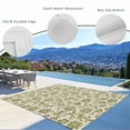 thumbnail image 3 of Green Floral Outdoor Rug for Patio/Deck/Porch, Non-Slip Large Area Rug 3 x 5 Ft, Vintage Rustic Botanical Spring Indoor Outdoor Rugs Washable Area Rugs, Reversible Camping Rug Carpet Runner, 3 of 8