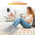 thumbnail image 4 of 50W Electric Heating Pad Winter Foot Warmer Washable 6 Modes Electric Blanket for Feet Hands Back Shoulder Pain Relief Keep Warm (Gray,US), 4 of 7