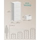thumbnail image 5 of Cómoda SONGMICS 4 Cajones Marco de Acero Blanco Nube, 5 of 6