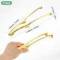 thumbnail image 3 of Uxcell 5 Pcs Pinzas para BBQ Coreano y Japonés 10 pulgadas Acero Inoxidable 430 Parrilla de Cocina Autostable Dorado, 3 of 6