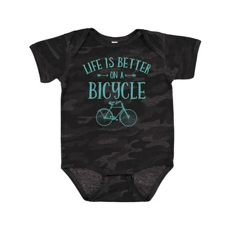 

Inktastic Life s Better on a Bicycle Gift Baby Girl Bodysuit