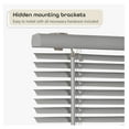 thumbnail image 3 of Cordless Room Darkening Mini Blind - 39 Inch Width, 64 Inch Length, 1" Slat Size - Gray - Cordless GII Deluxe Sundown Horizontal Windows Blinds for Interior by Achim Home Decor, 3 of 6