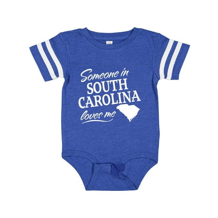 

Inktastic Someone in South Carolina Loves Me Gift Baby Boy or Baby Girl Bodysuit