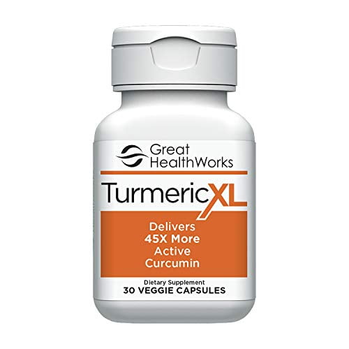 Turmeric XL 45x's More Active Curcumin, 30 Capsules, Promotes a Healthy