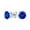 Blue, variant on Womens 1Ct Round CZ Stud Earrings Sterling Silver 7MM Birth Month