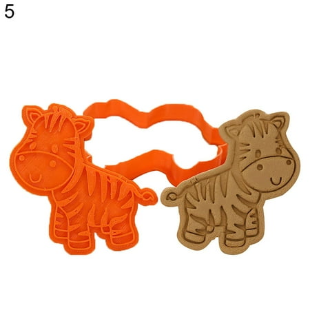 

VEAREAR Mold Forest Animals Cartoon Biscuit Mold Pressing Type Household Cookie Baking Tool