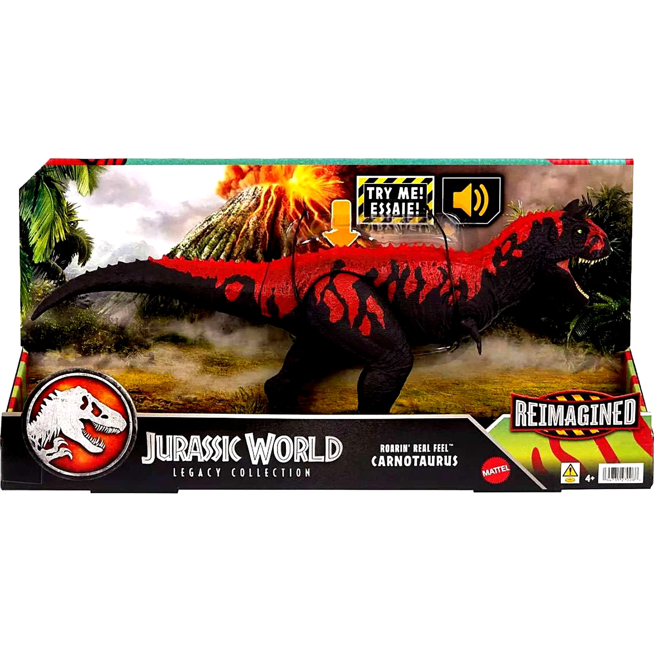 Jurassic World Legacy Roarin' Real Feel Carnotaurus Action Figure 2024 Mattel
