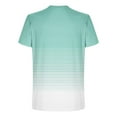 thumbnail image 5 of Men's Short Sleeve T-Shirts Casual Summer Crewneck Tops Moisture-Wicking Lightweight Workout Sport Tees (L, Light Blue #A), 5 of 5