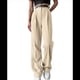 thumbnail image 3 of Pantalones de Traje de Pierna para Mujer, Pantalones Largos Informales de Negocios con Cintura Holgada y Corte Holgado Albaricoque S, 3 of 7