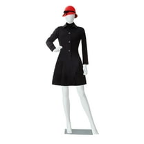 Kinbor 70Inch Full Body Female Mannequin Dress Form Adjustable with Metal Base for Retail Clothing Shops White