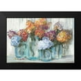 thumbnail image 2 of Rowan, Carol 24x17 Black Modern Framed Museum Art Print Titled - Fall Hydrangeas in Glass Jar Crop, 2 of 5