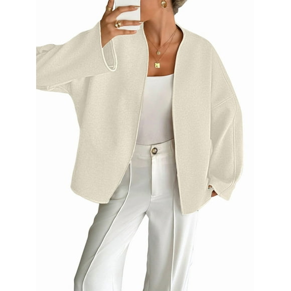 Women'S Wrap V Neck Long Sleeve Tie Front Belted Cardigan Casual Sweater L