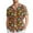 Brown, variant on GHSOHS Mens Dress Shirts White Men's Hawaiian Shirt Spring And Summer Mexican Style Casual Shirts Lapel Full Print Short Sleeve Holiday Vacation Beach Shirts Easter Button Up Shirts for Men,L