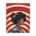 thumbnail image 2 of "Patriotic Elegance: African American Woman in Stripes" - Canvas Gallery Wrap, 2 of 2