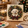 thumbnail image 4 of syligr Puppy Christmas Diamond Art for Adults, Cute Dog Christmas Pearl Art Kits, DIY Pearl Diamond Kit, Animals Bead Crafts Ornament, Xmas Party Decorations for Mantel, Unique Gift/Favors, 4 of 7