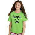 thumbnail image 4 of Hippie Peace Sign Make Love Not War Crewneck T Shirts Boy Girl Teen Brisco Brands M, 4 of 6