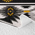 thumbnail image 5 of Erosebridal Southwestern Aztec Bed Spread Queen, Retro Cow Skull Queen Coverlet Set, Black Cream Mustard 3pcs, 1 Quilt and 2 Pillowcases, 5 of 7