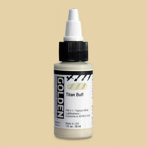 Golden High Flow Acrylics 1 oz., Titan Buff