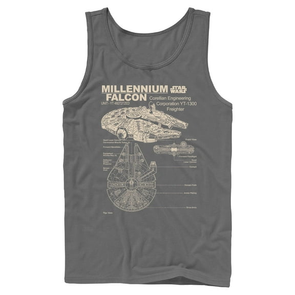 Mens Star Wars Corellian Freighter Tank Top