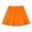 Orange, variant on Girls Pleated Mini Skirt Toddler Elastic Waist School Uniform Skirts for Kids Solid Color Clothes