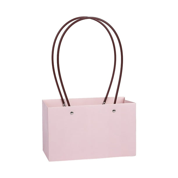 Bolsas de papel kraft para flores frescas del Día del Maestro, al por mayor, cubiertas con película impermeable, para ramos de flores, arreglos florales para San Valentín.
