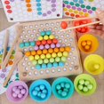 thumbnail image 1 of Game Early Childhood Children Wooden Clip Bead Game Puzzle Parent-child Interactive Toys for Children Gifts heqiyong toy, 1 of 2