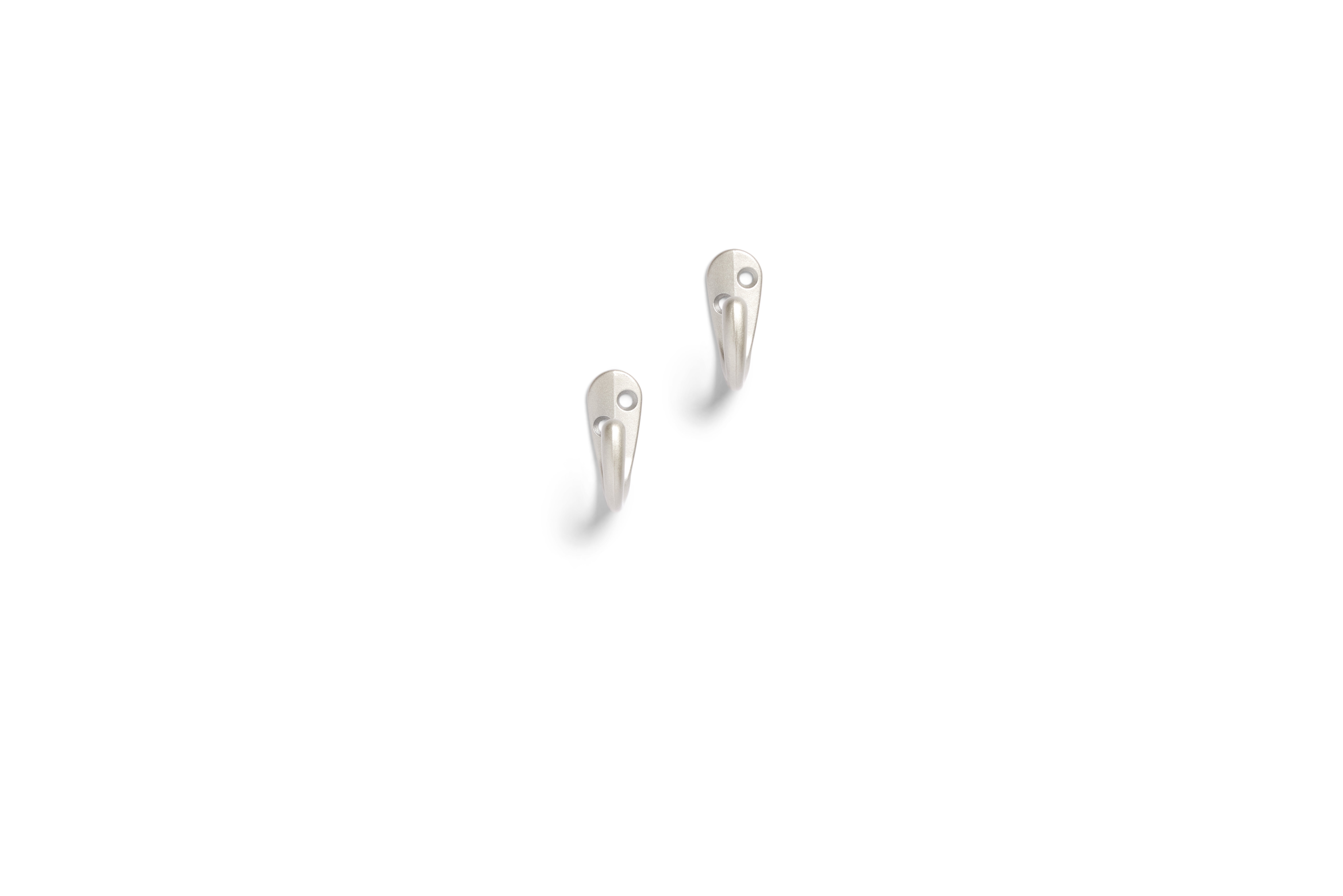 Chapter satin nickel finish coat hooks 2 ct pack, 5 pack