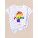 thumbnail image 3 of Victory Fist Print Black Women's Casual Fashion Top Round Neck Short Sleeve T-Shirt, 3 of 6