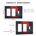 thumbnail image 3 of Red Moon Sea Switch Cover Decorative Wall Plate 3-Gang 2-Decor 1-Toggle Standard Size, 3 of 5