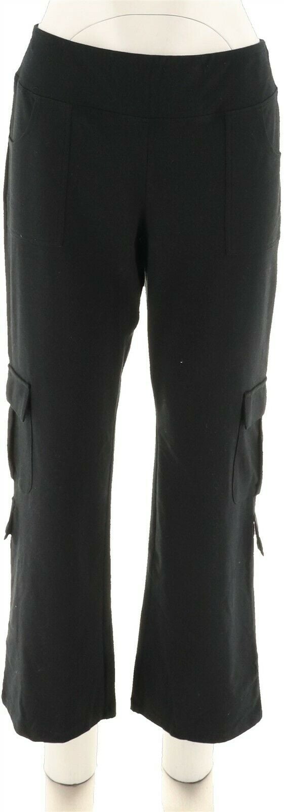 Wicked Women Control Petite Cargo Bootcut Pants A301339