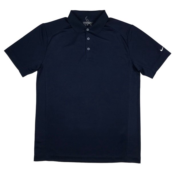 Nike Golf Mens Dri-Fit Solid Victory Performance Polo Shirt Navy/Blue ...